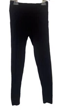 Ebb & Flow Women's Black  Activewear Yoga Pants W/ Pockets Size Small Gym Active