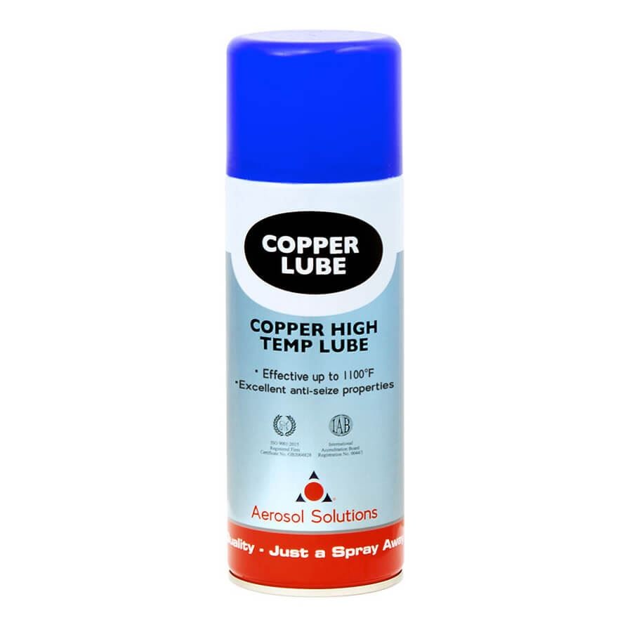 Copper Lube High Temperature Lubricant Maintenance Spray 400ml x6