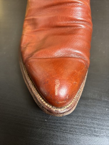 Vintage 1970s Classic Men’s Western Lucchese Brown Boots With Accents 10 D - Bild 15 von 19