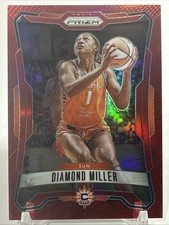 2026 Panini Prizm WNBA - RED PRIZM #168 Diamond Miller 123/299