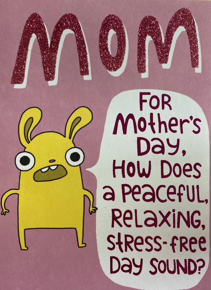 Happy Mother’s Day, Funny, peaceful, Stress-Free Day, Greeting Card - Image 2 of 4