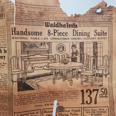 Original April 16, 1922 Newspaper Clipping   Historic Headlines & Vintage Ads