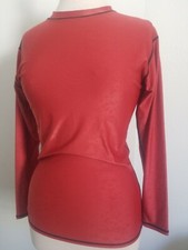 Unisex Appearing Skull pattern Red Rash Guard Surf Motorcycle Mma Bjj Med.