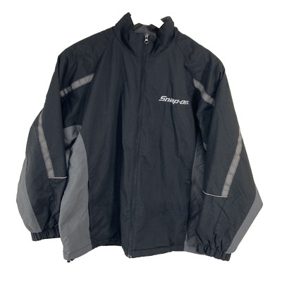 Destinations Indesign Global Men's L Full Zip Jacket Black Gray Lined Insulated