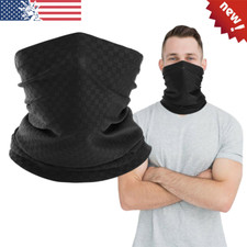 Neck Gaiter Bandana Face Mask: Sun Cooling Scarf Tube Cover Head for Men Women