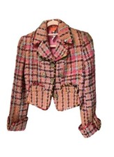 Bazar Christian Lacroix Tweed Jacket Sz 38