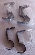 Curtain Rod L Hooks Rod/ Pole Hangers (6) Pk