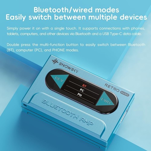 FiiO/Snowsky Retro Nano Bluetooth USB DAC AMP w/3.5mm & 4.4mm Output (White) - Picture 7 of 9