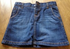 OSH KOSH B'GOSH girl's EUC sz 6 denim blue skirt- built in shorts  adjust waist