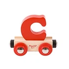 Bigjigs - Rail Name Letter C Red NEW toy wooden rail train system accessory
