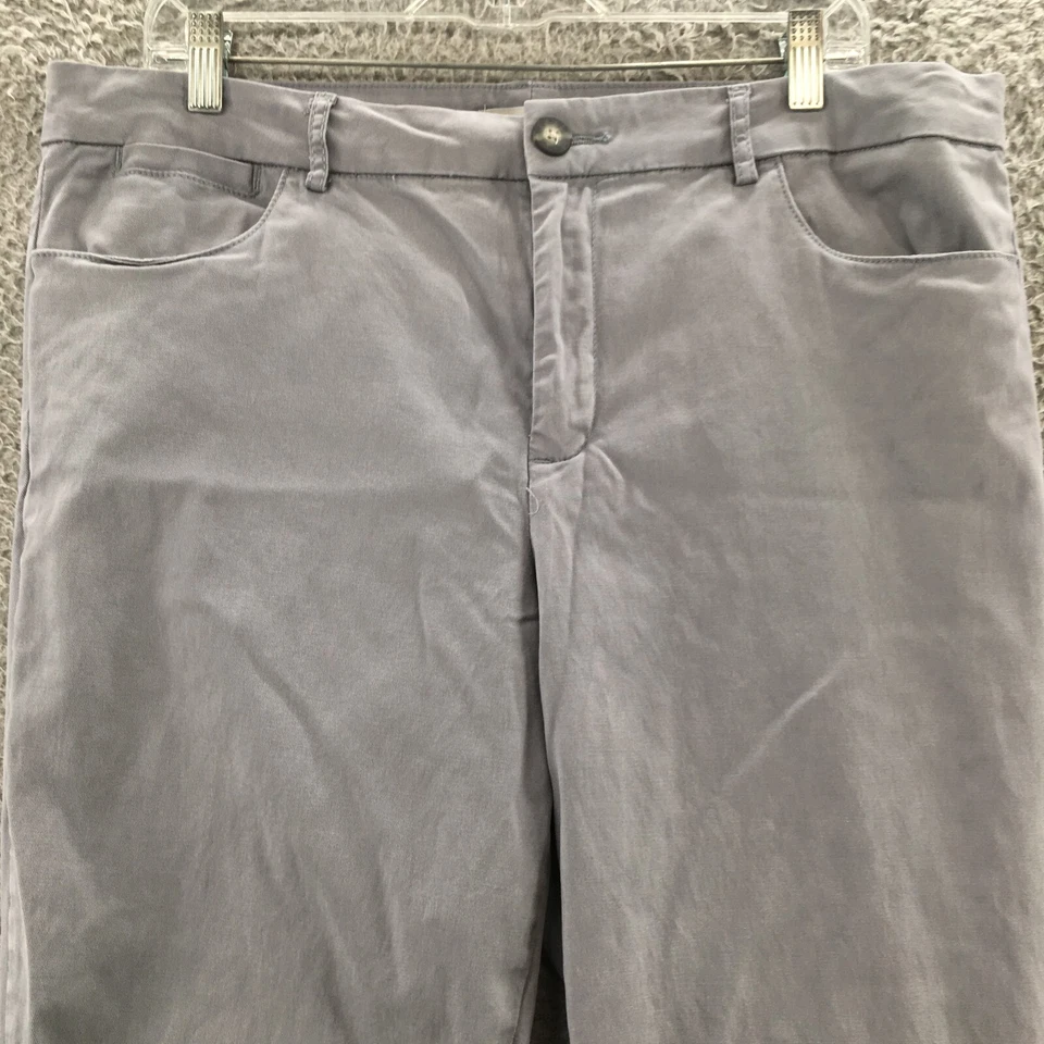 KUT From The Kloth Chino Pants Women 14 (actual 38x28) Gray High Rise Flat Front - Image 2 of 4