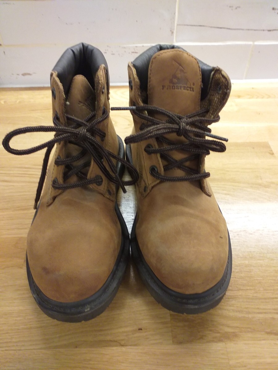 Prospecta Leather Boots Size UK Lovely Condition Tan Brown Laces