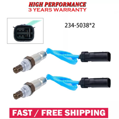 2X Upstream OEM 5 Wire L/R O2 Oxygen Sensor For Ford Mustang F-150 Edge 234-5038