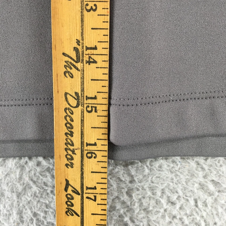 Athleta A-Line Mini Short Skirts Womens Large Grey Flat Front Side Pocket Casual - Image 4 of 4