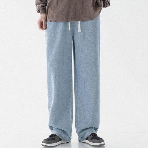 Pantalones de mezclilla rectos de gran tamaño para hombre Primavera Verano de colección - Imagen 5 de 46