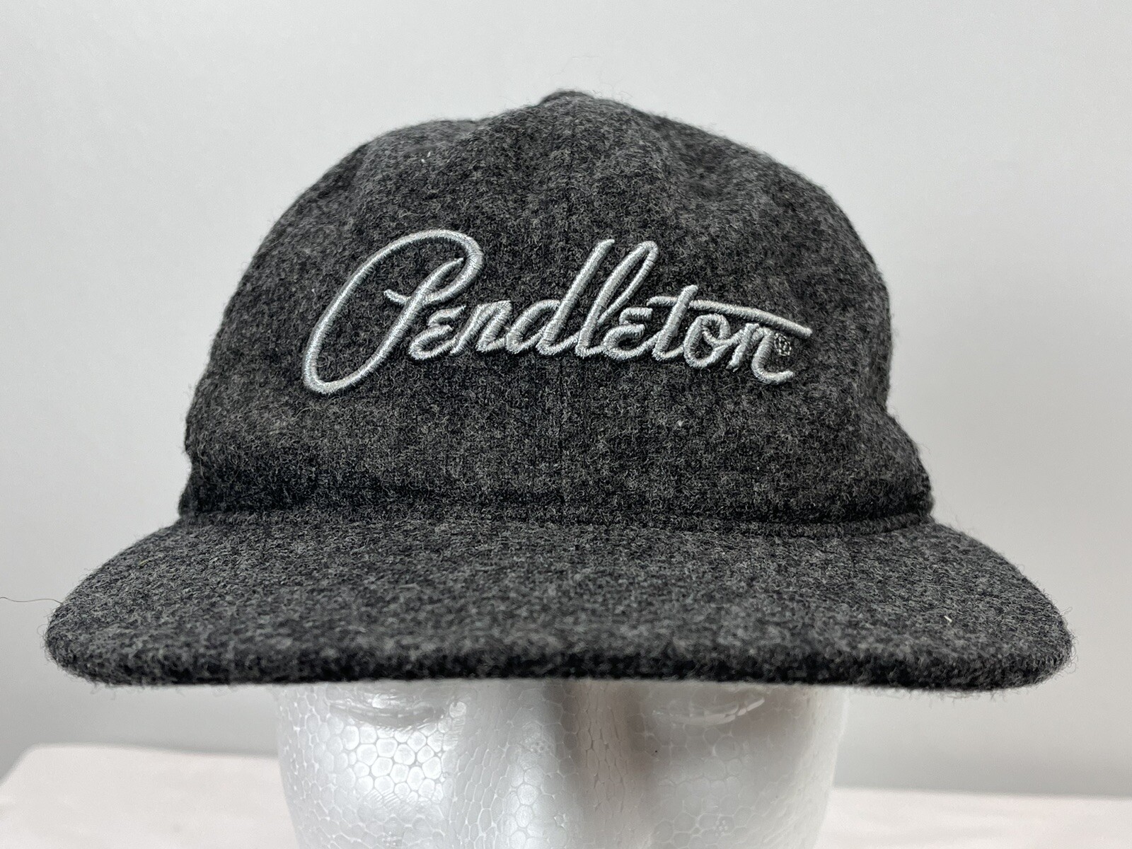 Pendleton 100% Wool Baseball Hat Cap Gray - image 2