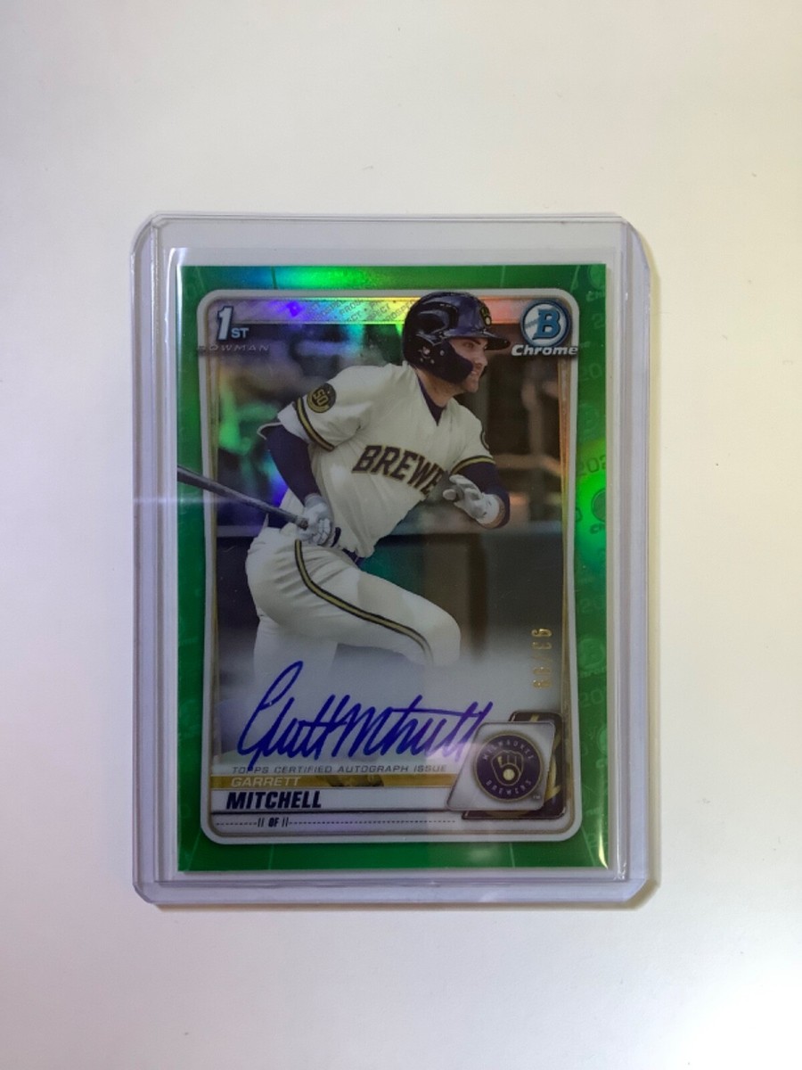topps Bowman 1st Garrett Mitchell 直筆サインtopps Bowman 1st 