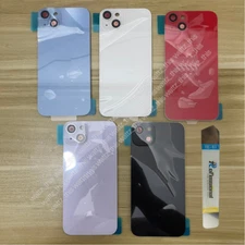 New Big Hole Back Glass Cover Replacement with Camera Lens For iPhone 14/14 Plus