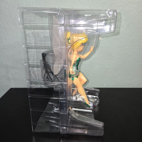 RARE Disney Store Christmas Tinkerbell Tree Topper in box Light Up Wings - Picture 12 of 18