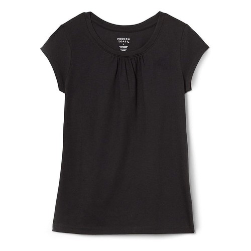 French Toast Girls Cap Sleeve Tee T-Shirt Top Black Size 4 NWOT - Picture 3 of 4
