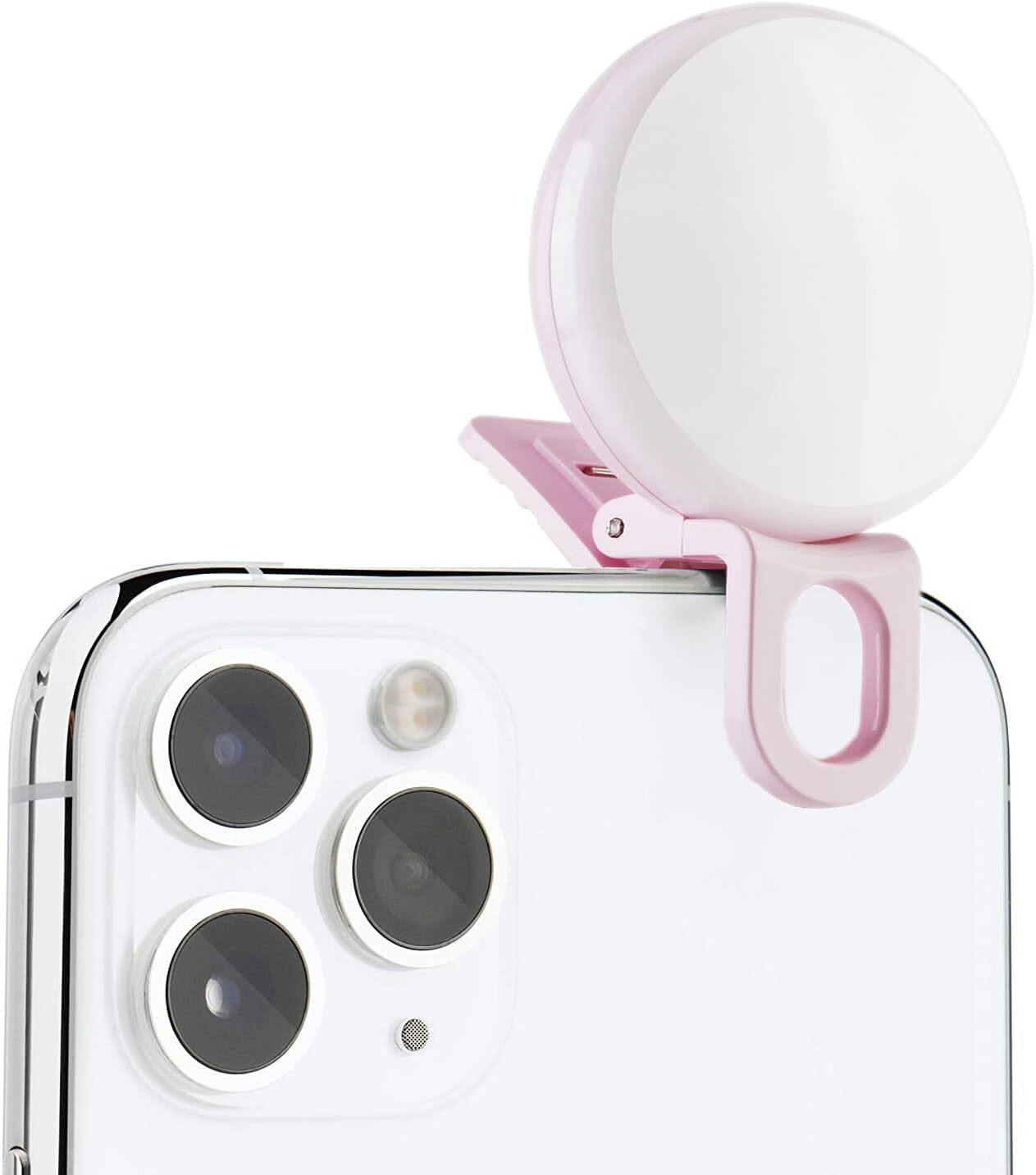 Mini Ring Light Upgraded Small Clip On Ring Light Portable LED Light for Phone-image