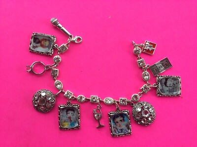 Betty Boop On Being Betty Charm Bracelet  1946