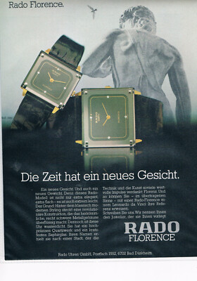Rado Werbeanzeige Werbung Rado Florence #1  NG 