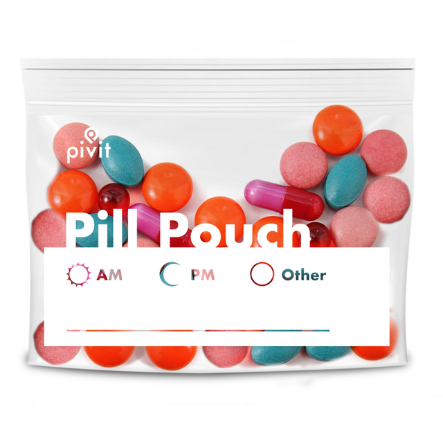 Pill Pouches 200 Count Ezy Dose Reusable Plastic Medicine Bags Blank