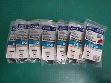 LOT OF 7 -- 10 Ft USB 2.0 A-Male to B-Male Cable Black -- NEW