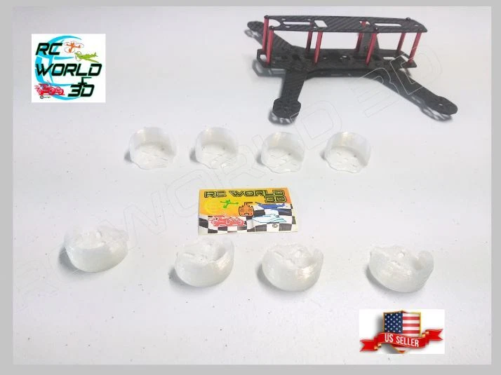 QUADCOPTER BRUSHLESS MOTOR MOUNT/BASE PROTECTOR 3D PRINTED PLA 250 FRAME - Image 2 of 4