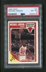 Michael Jordan Bulls NBA Guard 1989-90 Fleer Basketball Card #21 GRADED PSA 8