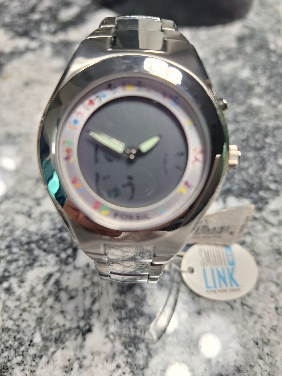 Fossil Big Tic 復刻ver FOSSIL JR8093 Big Tic Y2K Rare Quartz Watch 40mm Blue Dial