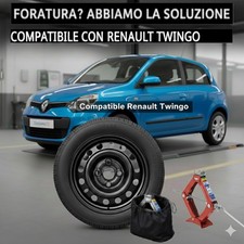 Roue De Secours RENAULT TWINGO 115/70 R15 2007–2019 Avec Cric Et Étui