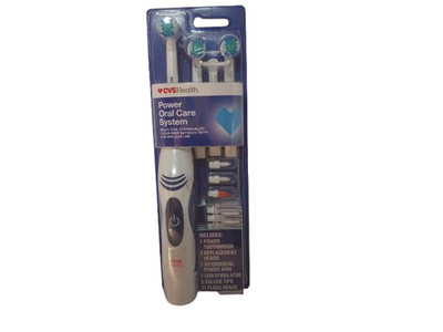 CVS Health Power Oral Care System Multi Tool Deep Clean Of Teeth & Gums New