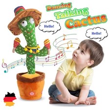 Sprechender Kaktus Spielzeug Nachsprechen auf Deutsch Tanzender Kaktus Geschenk*