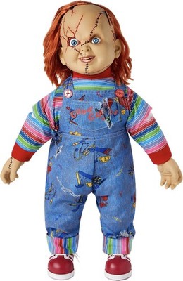 Orange Hair Original Clothing Life Size Chucky Doll