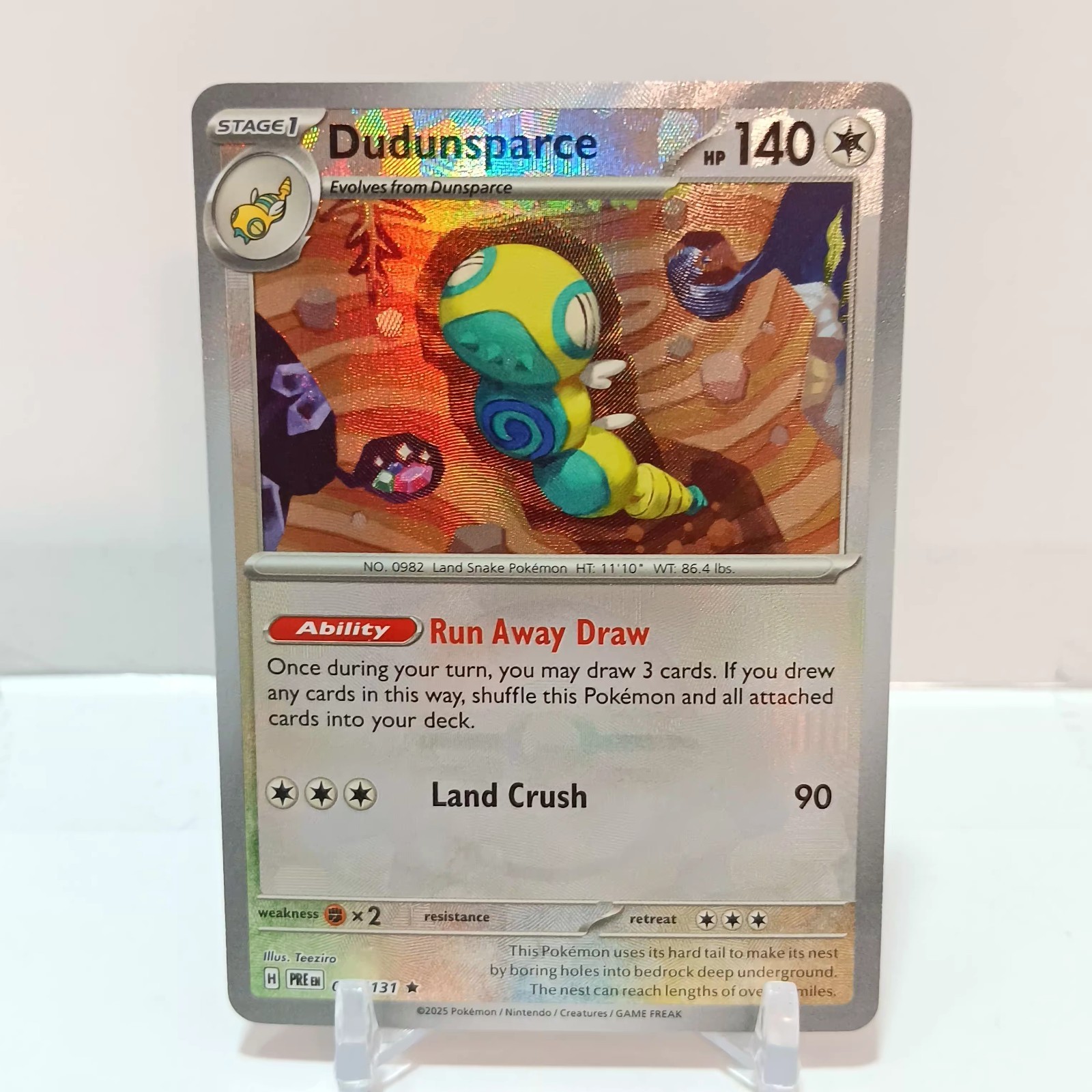 Pokémon Dudunsparce (Pokeball Pattern) 80/131 LP Prismatic Evolutions