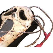 Vintage 1997 Scream Bleeding Ghost Face Halloween Mask complete working