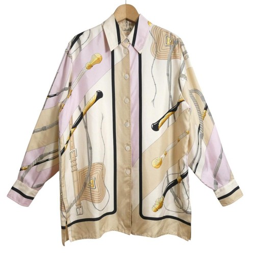 HERMES silk shirt blouse size 38 - Picture 12 of 12