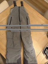 LL bean Kids Size 10 Snow Bibs Grey