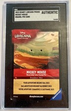 Disney Lorcana Mickey Mouse BLT Enamel Pin Card Promo SGC Authentic No Pin