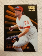 1996 Pinnacle Gregg Jefferies #23 Zenith Philadelphia Phillies Baseball Card