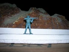 MARX 1953 60MM 7th CAVALRYMAN STANDING RIFLE TOY SOLDIERS RIN TIN TIN PLAYSET