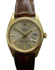 Rolex Oyster Perpetual Date 34mm 1503 Silver Dial Automatic Watch $NR Auction!!!