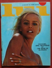 Magazine LUI - N° 32 - Août 1966 - Brel, Brassens, - avec Poster 