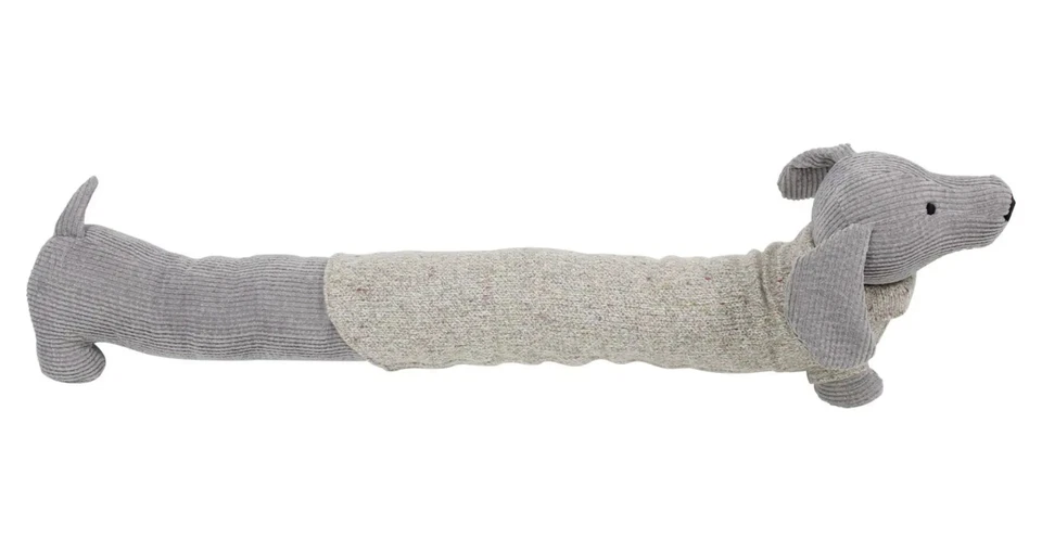 Zugluftstopper Türstopper Stofftier Plüschtier Dackel Dichtung 80cm Tür Fenster - Bild 2 von 4