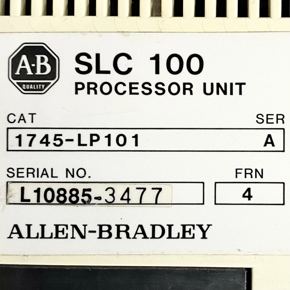 Allen Bradley 1745-LP101 SLC 100 Processor Unit PLC Controller - Image 2 of 4