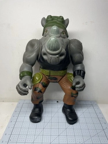 Vintage 1990 Playmates Giant Teenage Mutant Ninja Turtles Rocksteady 13” Figure