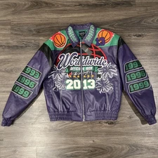 BooHoo MAN Limited Edition Boxy Fit Worldwide 2013 Varsity Jacket US Size XS