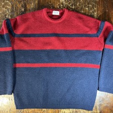 Demetre VTG Women's 100% New Wool Sweater Size Large Crew Neck Pullover USA Made